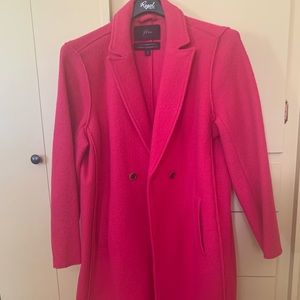 J. Crew Coat. Fuchsia.